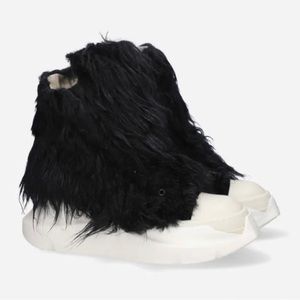 sz35- Brand New Rick Owens abstract yeti high top ramones